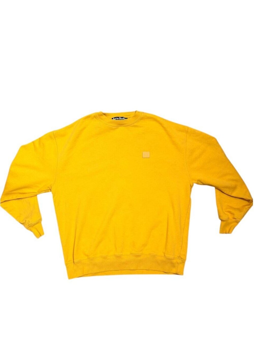 Acne Studios Yellow Face Sweatshirt XS Minimalist